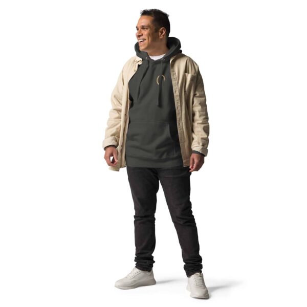 Refined Qi Gong Hoodie – Natural Form & Essence (Vintage Black) - Image 2