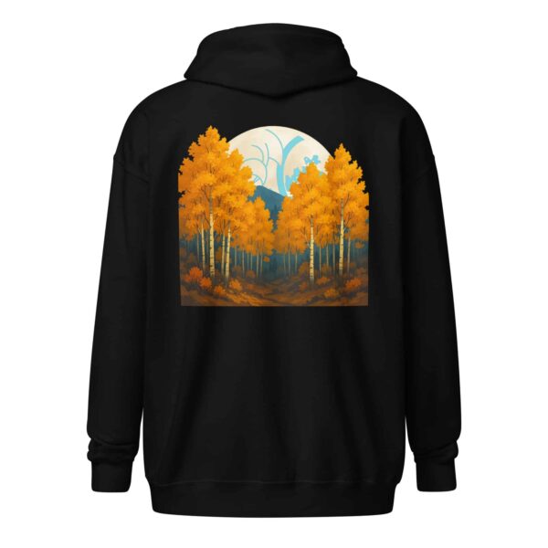 Autumn Aspen Moon Zip Hoodie – Gildan 18600
