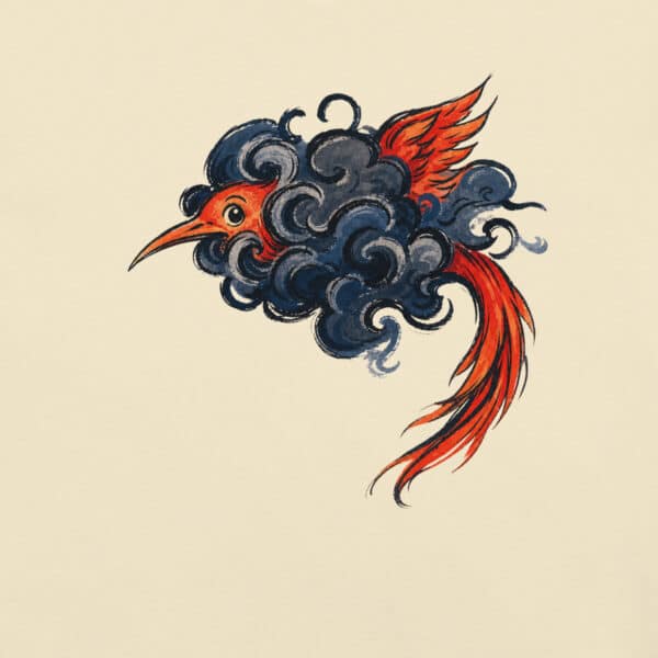 Vermilion Bird Behind the Storm T-Shirt - Image 2