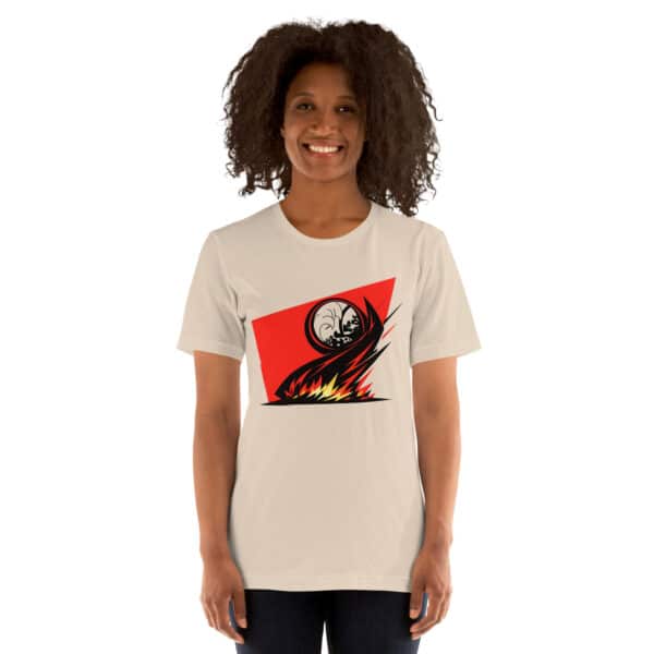 Dark Sun Rising – New Wave Fire Tee - Image 2